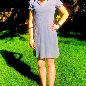 Tommy Hilfiger M Medium Womens Dress Gray Short SleeveTommy